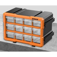 칸막이 부품박스 서랍형 공구함 작업 볼트 다이 부품, 1개, 18칸 서랍