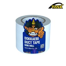 도깨비 수출용(국내산) 덕트테이프 덕테이프 미니롤 WHITE 50mmX5m, 1개, 50mm X 5m