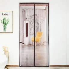 브라운 심플 모기장 문 90x210cm 방충망 19006PC 1(EA)