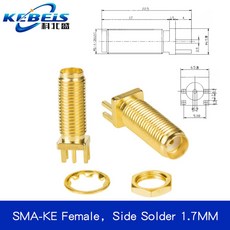 5PCS SMA KE KWE 소켓 플러그 솔더 마운트 RF 커넥터 어댑터 에지 구리 PCB, SMA KE 22 5MM 2