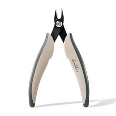 BEAD 비드itive 마이크로 와이어 커터 - 비즈 주얼리 제작 및 공예용 천연 크림 플러시 커터 - 인체 공학적 TPR 그립이 있는 정밀 12.7cm5인치 고탄소강, BEAD 비드itive 마이크로 와이어 커터 - 비즈,