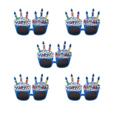 파티안경 생일안경5개입 선글라스 컵케익안경 유니콘안경, CB_01_30 캔들_블루5개입
