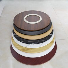 식당 매점 편의점 원형 회전 테이블 회전판 원목 식탁, 1인용, 7_지름 90cm 딥 호두나무