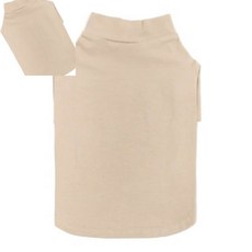 풀드림몰 펫 데일리티셔츠 베이지 강아지커플티, M