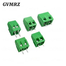 10개 KF128 2.54mm 5.08 PCB 스크류 터미널 블록 커넥터 와이어용 2P, 01 2PIN, 01 7.5mm Pitch