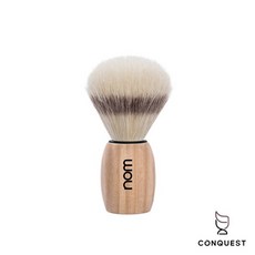 CONQUEST 德國 nom OLE系列 OLE41PA 刮鬍刷 鬃毛刷 白蠟木握柄，舒適刮鬍體驗, 1個