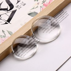 해피유 원형 투명 크리스탈 문진, 70mm