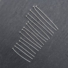 비즈톡 [SVT-1-30]순은부자재 실버925 실버T핀 0.5x20-30mm 순은티핀 모음