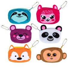 Rhode Island Novelty 8.9cm(3.5인치) 플러시 동물 동전 지갑 주문당 12개