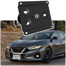 도난 방지 번호판 홀더 링컨 에비에이터/해적/노틸러스 2세대/네비게이터 4세대와 호환 전면 그릴 번호판 브래킷 장착 키트 드릴 범퍼 프레임 없음, Altima,Maxima,Sentra, Versa,Z