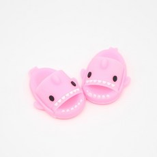 倉鼠鯊魚拖鞋 倉鼠裝飾 小寵拖鞋 小動物裝扮 倉鼠鞋子 蜜袋鼯倉鼠用品 小寵服飾 角色扮演 改款後更合腳, 1個, s粉色(一雙)合腳小款(倉鼠 蜜袋鼯專用, 粉色