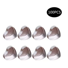 하트 모양 빈 알루미늄 티라이트 캔들 왁스 틴 항아리 케이스 컨테이너 몰드 홀더 DIY 제작용 20x20mm 100, 02 Heart shaped 100pcs