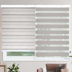 [윈샵 고급 콤비블라인드 내츄럴 __그레이_ H 185cm ]사이즈 롤스크린 커튼 아