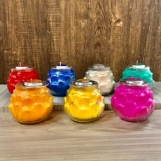 七彩蓮花燈 平安光明酥油蠟燭, 1件, 2號大七彩蓮花燈1組, 1L, 無