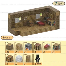 자기 빌딩 블록 광산 세계 큐브 소년 어린이 연령 3 + 건설 DIY 모델 감각 장난감, 41 80 PCS