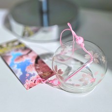 리빙릿 일본 후우링 고급 깃털 풍경 종 현관 도어벨 후링 에도후링 집들이선물, 밤벚꽃