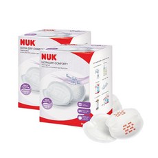 德國 NUK 超乾爽拋棄式防溢乳墊60片X2盒, 1套, 2個裝