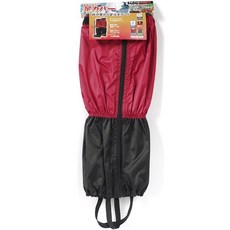 日本DIC超輕防潑水滑雪套登山腳套(有反光布塊)防蛇防水防污防蟲綁腿, 暗桃紅色FC-110