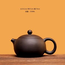 原礦紫泥黑美人鳳鳴西施壺精工半手泡茶壺高端功夫茶具(顔劍聲), 1個, 原礦紫泥黑美人鳳鳴西施壺精工半手泡茶壺高