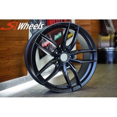 FK鋁圈 18吋 5/114.3 F03 平光黑 鋁合金輪圈 汽車改裝, 1個