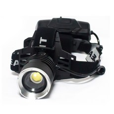 라온 남녀공용 LED 충전식 줌 헤드랜턴 RAK-HL5600(18650충전지 3EA 포함 최대밝기 5600lm), 블랙, 1개