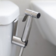 하봄바스 욕실 스프레이건 샤워줄 세트 SUS304, 무광실버, 1세트