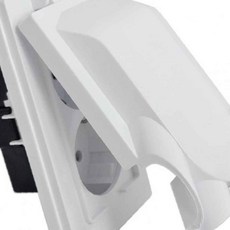 화장실콘센트 일신 둥근형 매입2구 콘센트 방적형 방우덮개 2구콘센트커버