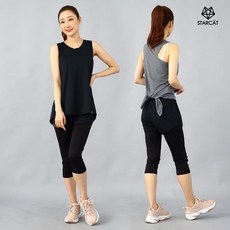 요가복셔츠 여성운동복 크롭F나시 SC TS079 P3