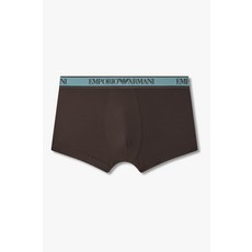 엠포리오 아르마니 EMPORIO ARMANI UNDERWEAR 남성 라인 밴딩 이지 코튼 드로즈_초코 0815312314 2507052890 435613