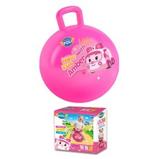 여아 운동 균형감각 엠버 손잡이 점핑볼 전신운동 신체놀이 스포츠 도구활동 체육활동, 핑크, 1개