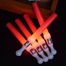별빛 형광봉 무대 생일 응원봉 발광 스틱 무용 공연, 1개, 원통형 네온 스틱 레드 5개