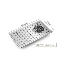 吧臺嵌入式洗杯神器商用高壓自動洗杯器奶茶店桌麵水槽按壓洗杯器洗碗槽 洗菜池 三孔水槽 水料 單槽水槽, FC-24中號洗杯器-長孔(原色)