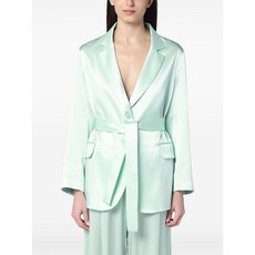 세미쿠튀르 새틴 블레이저