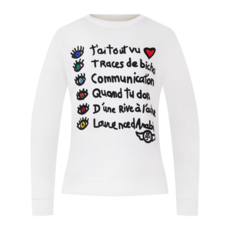 까스텔바작 () 여성 레터링 아트웍 프린트 라운드 티셔츠_BGDSTL507WH_