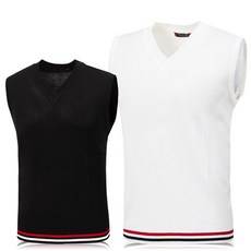 제로골프 남성 브이넥 스판 골프 니트조끼 사계절용 MBC020