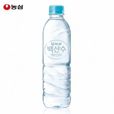 농심 백산수 500ml 40병 (유/무라벨 랜덤배송) 생수, 40개