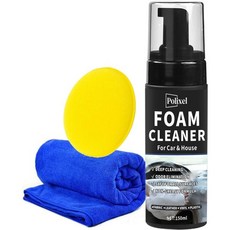 자동차용 POLIXEL 다기능 폼 클리너 - 가정용 자동차 인테리어 및 딥 얼룩 제거기 강력한 폼으로 시트 패브릭 카펫의 먼지와 얼룩을 제거 5온스/150ml, 1개, 150ml