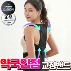 바디온케어 확실한 자세교정 밴드 바른자세 라운드숄더 굽은등펴기 어깨 체형, 1개