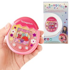 Tamagotchi 42901 Bandai Pix 차세대 가상 현실 애완동물 카메라 게임 및 수집 가능한 캐릭터 포함 - 플로럴 핑크, Tamagotchi 42901 Bandai Pix 차세