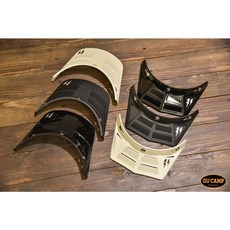 GU CAMP 復古帽舌 越野帽簷 適用於 3/4 頭盔 長版/短版, 短版,亮銀