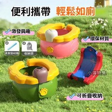便攜式寶寶便器，一秒速開，輕巧旅行必備，兒童如廁訓練神器, S448-藍