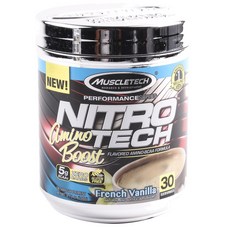 MUSCLETECH NITRO TECH胺基酸粉, 法式香草, 1罐, 248g