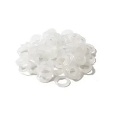 120개 투명 고무 O 링 가스켓 스위치 댐퍼 - 기계식 키보드 및 체리 MX 적합합니다, 02 White