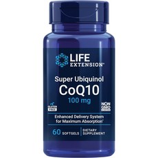 라이프익스텐션 슈퍼 유비퀴놀 CoQ10 100mg 소프트젤, 60정, 3개
