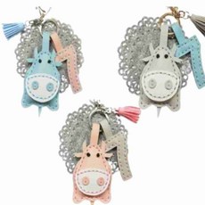 가죽 열쇠고리 만들기 소 라벨프린터용지, 핑크