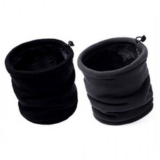 길이조절 스토퍼 융털넥워머 등산 캠핑공용 넥워머, TW(블랙)