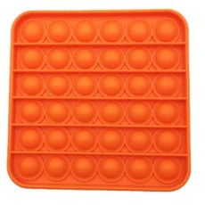 쿠쿠스토어 팝Reliver 스트레스 Souptoy 레인보우 다채로운 푸시 버블 안티 성인 어린이 간단한 딤플 자폐, 02 Orange