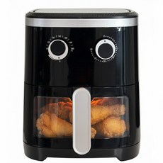 늘림 보이는 투명 저소음 소형 미니 에어프라이어 4L