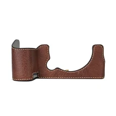 Fujifilm XS10용 Pu 가죽 카메라 케이스 하프 바디, 11 Coffee Case
