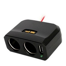 삼진퍼스트 토스 USB2구소켓 / 24V겸용 멀티소켓 블랙, 2구, 1개